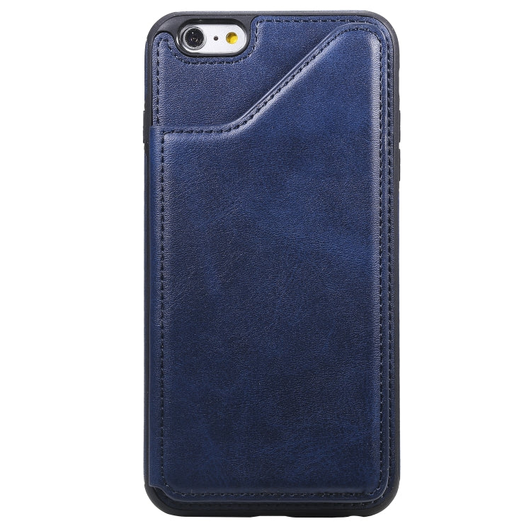 For iPhone 6 Plus Shockproof Calf Texture Protective Case with Holder & Card Slots & Frame