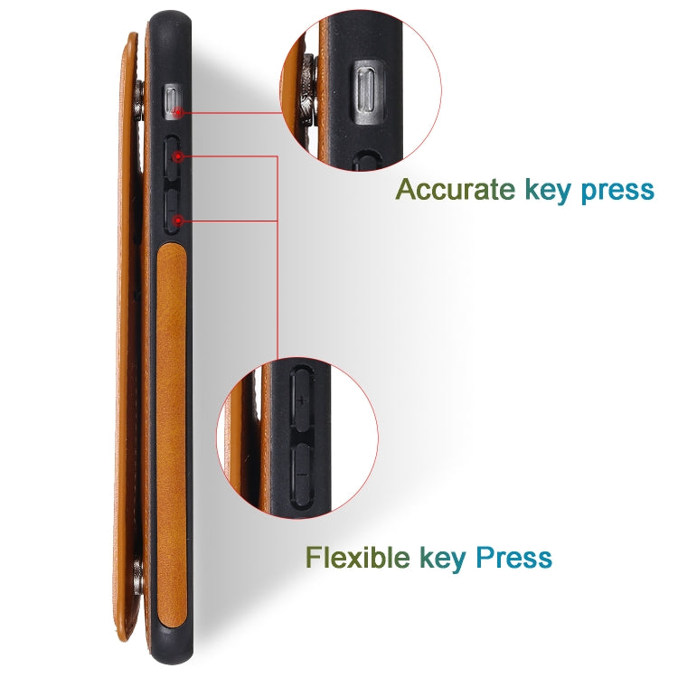 For iPhone 6 Plus Shockproof Calf Texture Protective Case with Holder & Card Slots & Frame