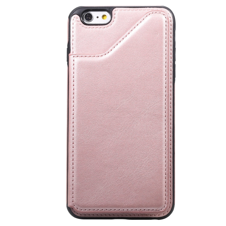 For iPhone 6 Plus Shockproof Calf Texture Protective Case with Holder & Card Slots & Frame