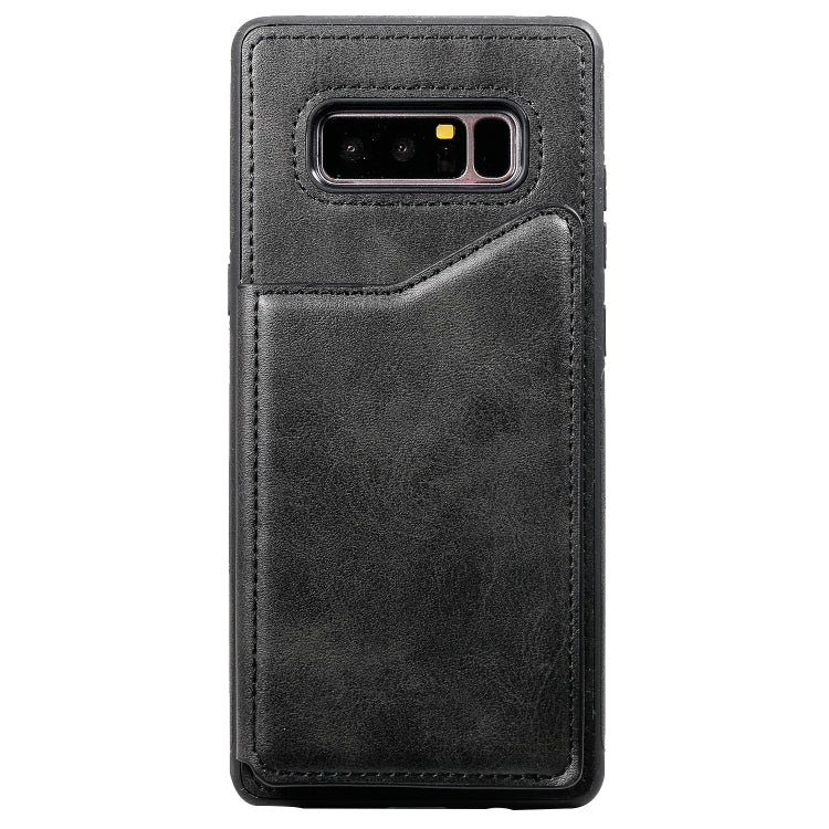 For Galaxy Note 8 Shockproof Calf Texture Protective Case with Holder & Card Slots & Frame