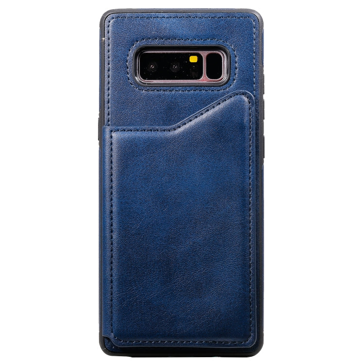 For Galaxy Note 8 Shockproof Calf Texture Protective Case with Holder & Card Slots & Frame