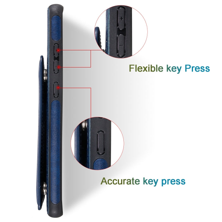 For Galaxy Note 8 Shockproof Calf Texture Protective Case with Holder & Card Slots & Frame