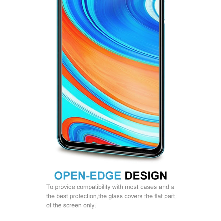 50 PCS 0.26mm 9H Surface Hardness 2.5D Explosion-proof Tempered Glass Half Screen Film For Xiaomi Redmi Note 9 Pro Max