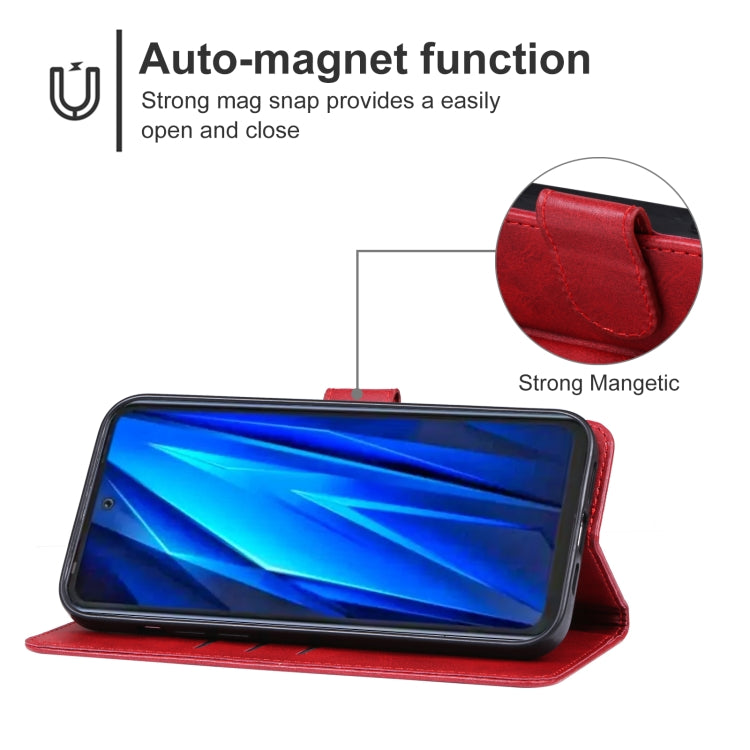 For TECNO Pova 4 Leather Phone Case
