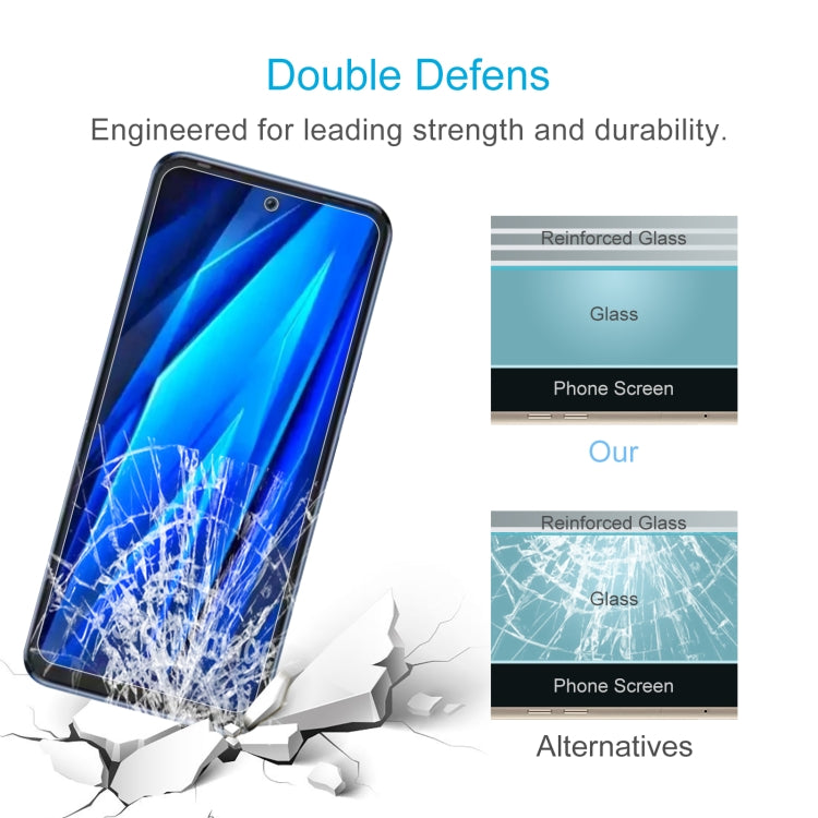For TECNO Pova 4 50pcs 0.26mm 9H 2.5D Tempered Glass Film
