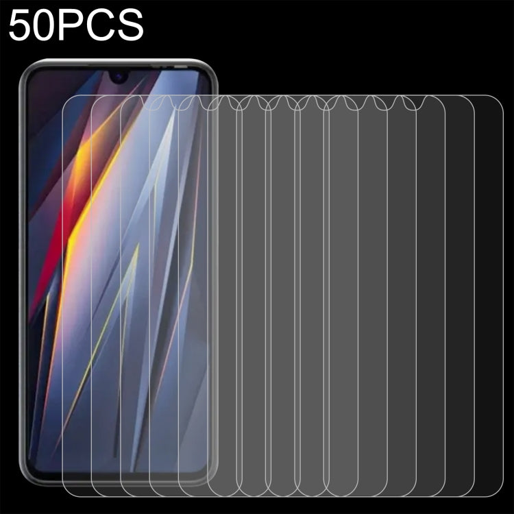 For TECNO Pova 4 Pro 50pcs 0.26mm 9H 2.5D Tempered Glass Film