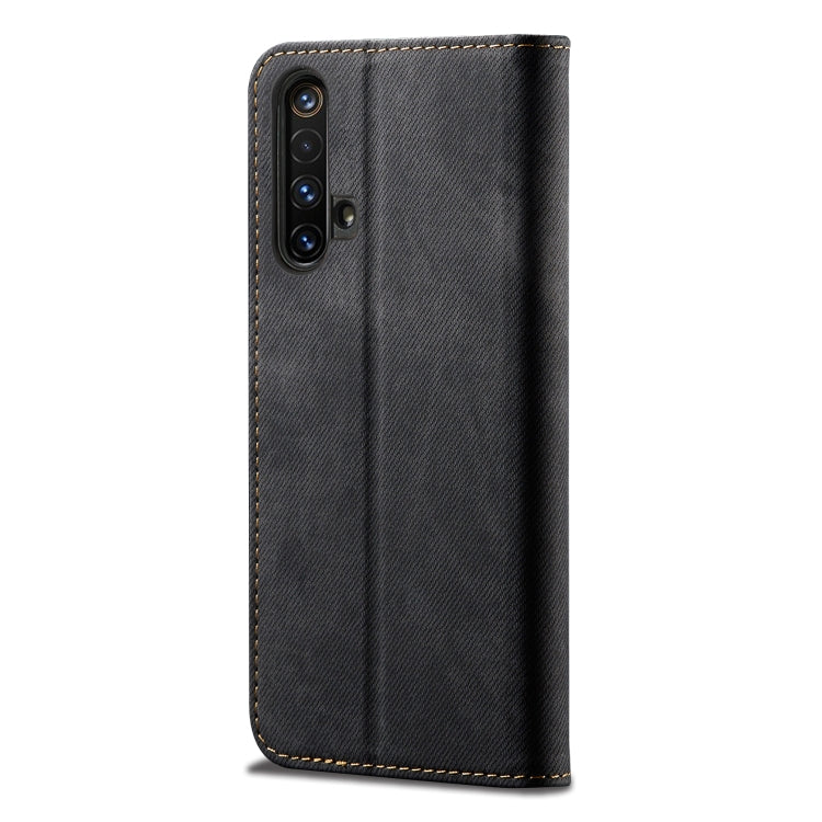 For OPPO Realme X50 Denim Texture Casual Style Horizontal Flip Leather Case with Holder & Card Slots & Wallet