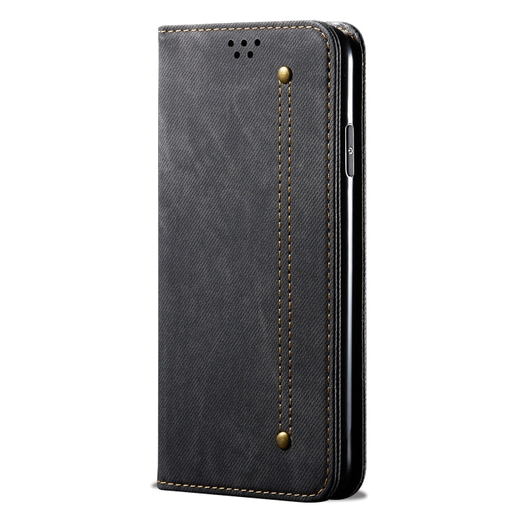 For Vivo IQOO 3 Denim Texture Casual Style Horizontal Flip Leather Case with Holder & Card Slots & Wallet