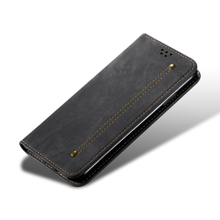 For Vivo IQOO 3 Denim Texture Casual Style Horizontal Flip Leather Case with Holder & Card Slots & Wallet