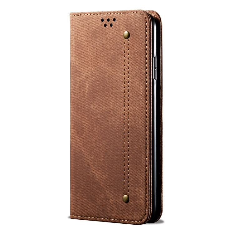 For Vivo IQOO 3 Denim Texture Casual Style Horizontal Flip Leather Case with Holder & Card Slots & Wallet