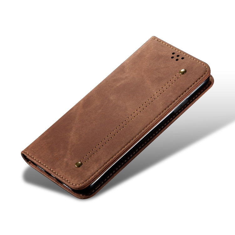 For Vivo IQOO 3 Denim Texture Casual Style Horizontal Flip Leather Case with Holder & Card Slots & Wallet