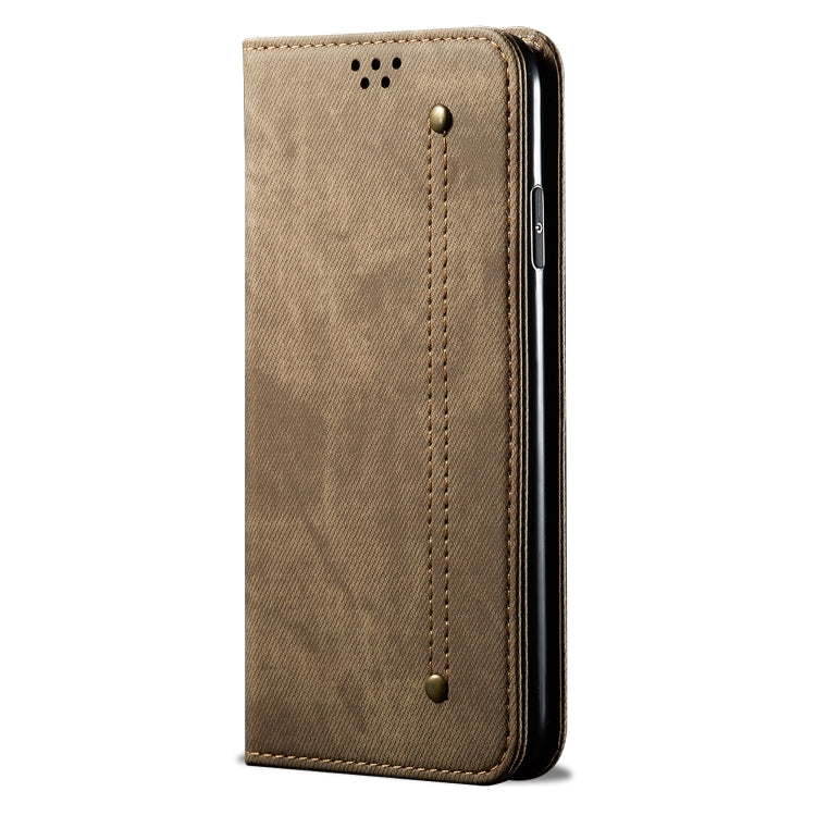 For Vivo IQOO 3 Denim Texture Casual Style Horizontal Flip Leather Case with Holder & Card Slots & Wallet