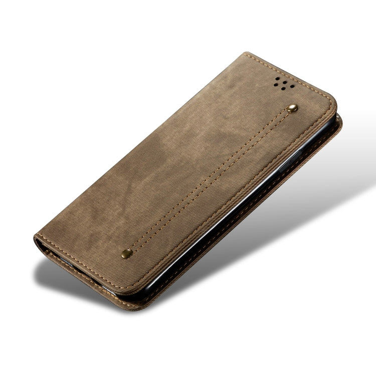 For Vivo IQOO 3 Denim Texture Casual Style Horizontal Flip Leather Case with Holder & Card Slots & Wallet
