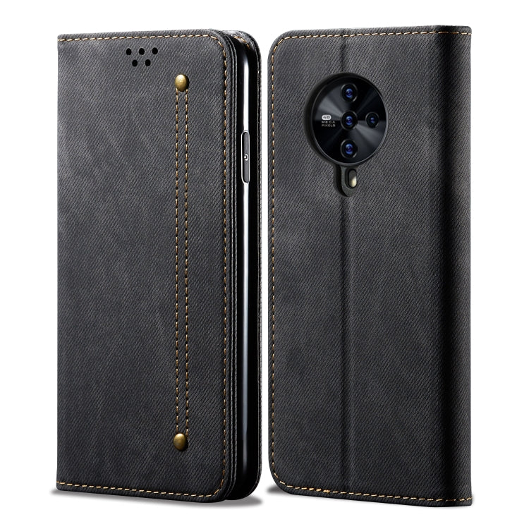 For Vivo S6 Denim Texture Casual Style Horizontal Flip Leather Case with Holder & Card Slots & Wallet