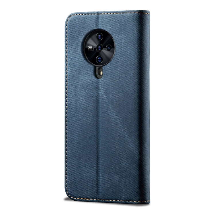 For Vivo S6 Denim Texture Casual Style Horizontal Flip Leather Case with Holder & Card Slots & Wallet