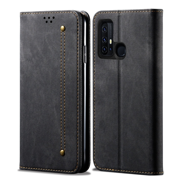 For Vivo Z6 Denim Texture Casual Style Horizontal Flip Leather Case with Holder & Card Slots & Wallet