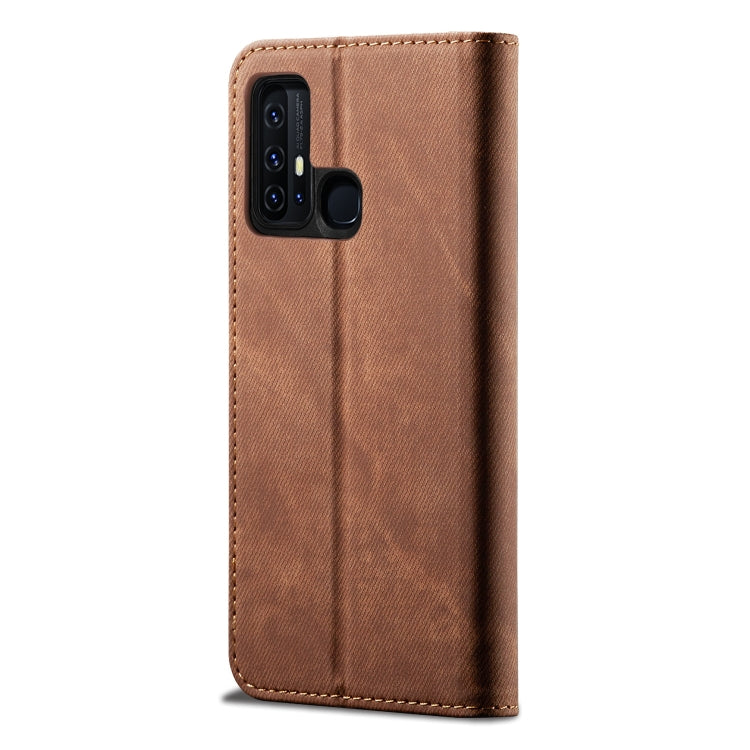 For Vivo Z6 Denim Texture Casual Style Horizontal Flip Leather Case with Holder & Card Slots & Wallet