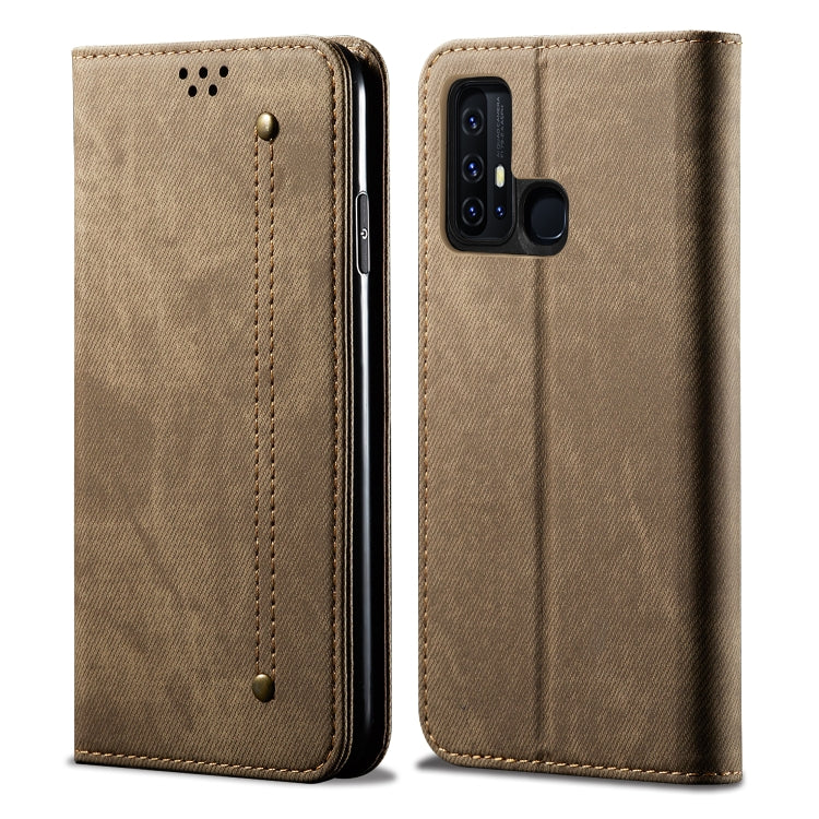 For Vivo Z6 Denim Texture Casual Style Horizontal Flip Leather Case with Holder & Card Slots & Wallet