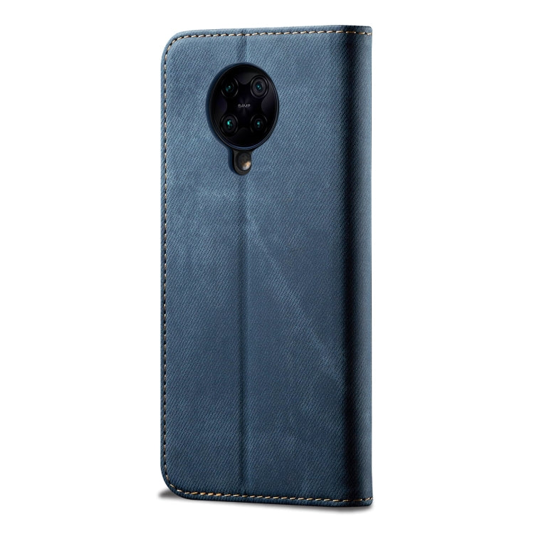 For Xiaomi Redmi K30 Pro / POCO F2 Denim Texture Casual Style Horizontal Flip Leather Case with Holder & Card Slots & Wallet
