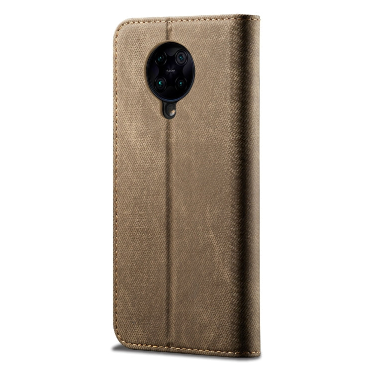 For Xiaomi Redmi K30 Pro / POCO F2 Denim Texture Casual Style Horizontal Flip Leather Case with Holder & Card Slots & Wallet