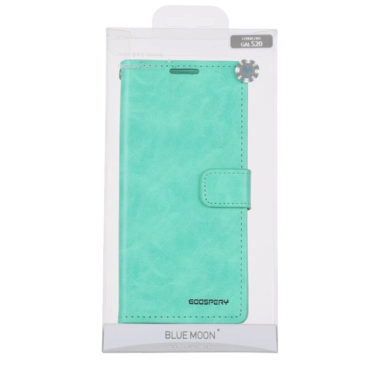 For Galaxy S20 GOOSPERY BLUE MOON DIARY Crazy Horse Texture Horizontal Flip Leather Case With Bracket & Card Slot & Wallet