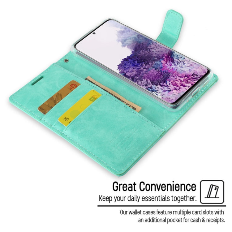 For Galaxy S20 GOOSPERY BLUE MOON DIARY Crazy Horse Texture Horizontal Flip Leather Case With Bracket & Card Slot & Wallet