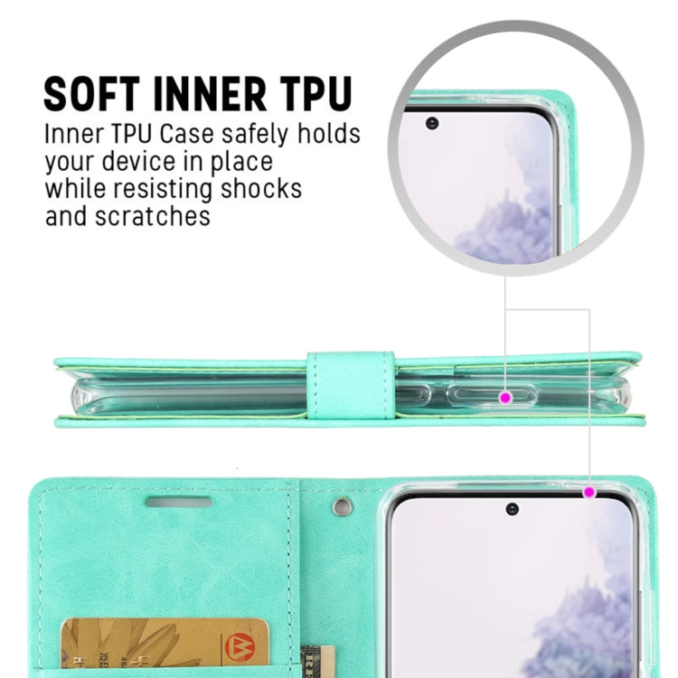 For Galaxy S20 GOOSPERY BLUE MOON DIARY Crazy Horse Texture Horizontal Flip Leather Case With Bracket & Card Slot & Wallet