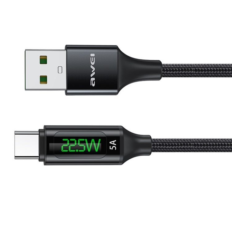 awei CL-123T 1m USB to USB-C / Type-C Digital Display Data Fast Charging Cable