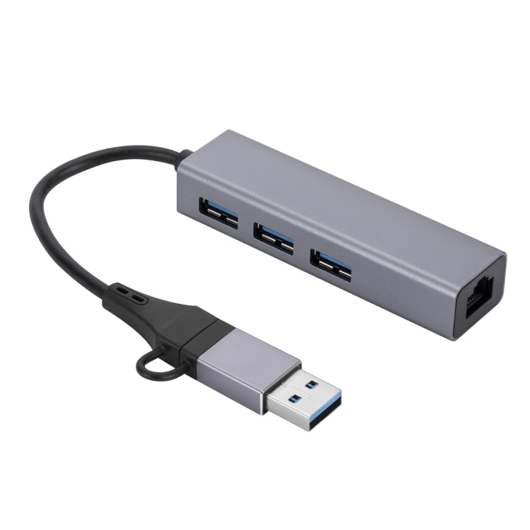 SL-006 USB3.0 Gigabit Network Type-C to Network Port USB x 3 HUB