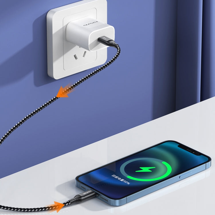 awei CL-126 1.2m 4 in 1 USB to USB-C / Type-C to 8Pin Data Fast Charging Cable