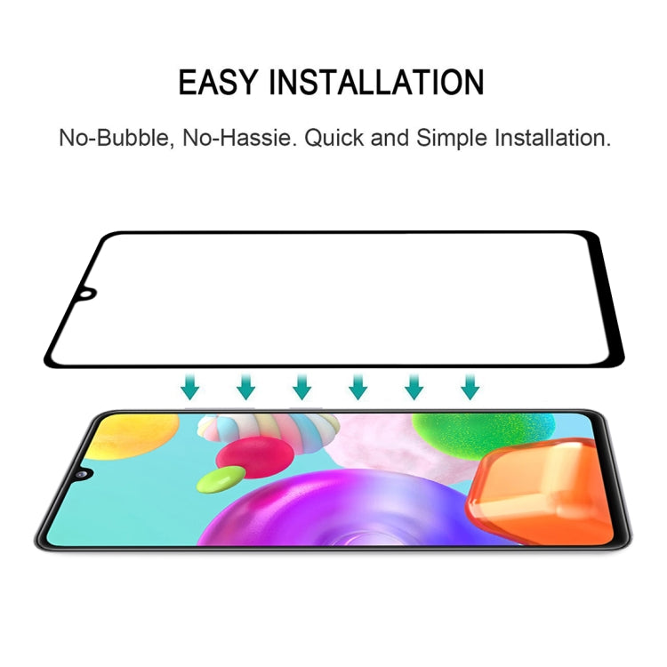 For Galaxy A41 9H Surface Hardness 2.5D Full Glue Full Screen Tempered Glass Film