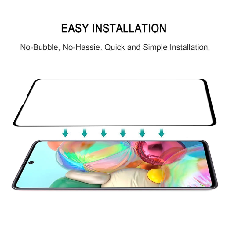 For Galaxy A71 / A71s 5G UW 9H Surface Hardness 2.5D Full Glue Full Screen Tempered Glass Film