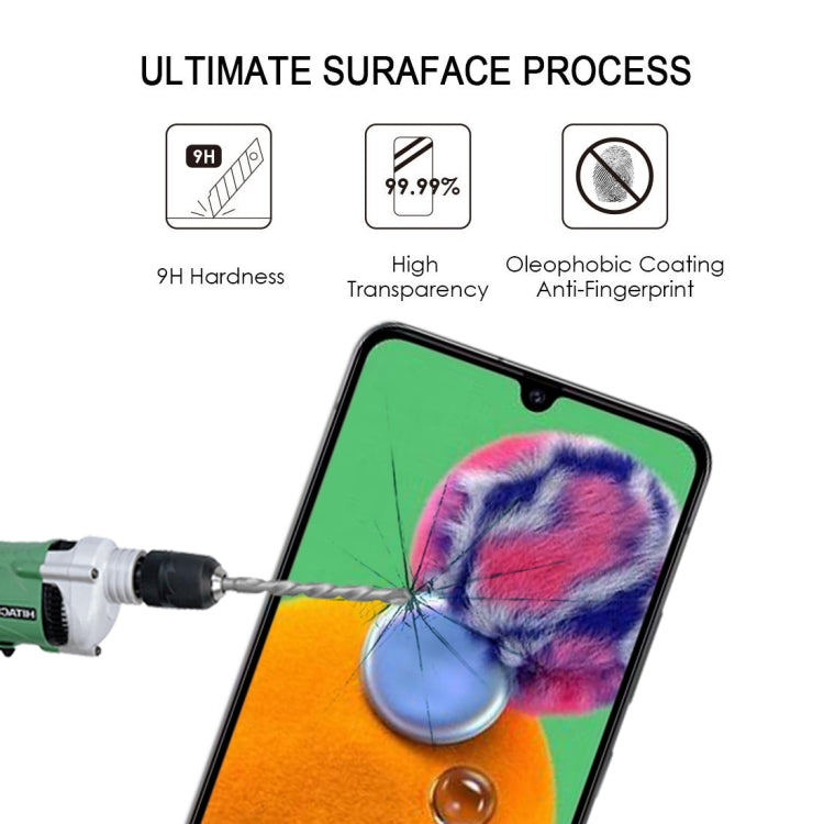 For Galaxy A81 9H Surface Hardness 2.5D Full Glue Full Screen Tempered Glass Film