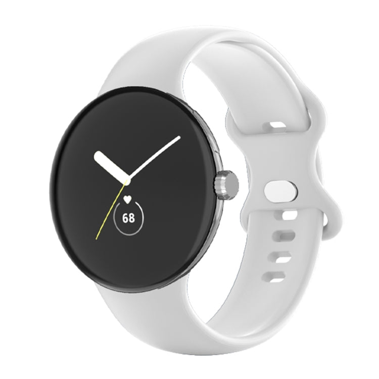 For Google Pixel Watch Single Color Silicone Watch Band Man