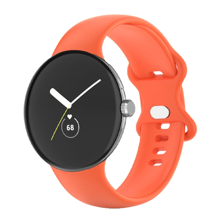 For Google Pixel Watch Single Color Silicone Watch Band Man