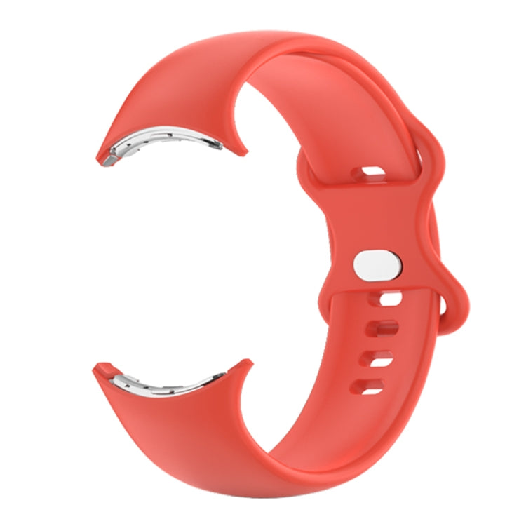 For Google Pixel Watch Single Color Silicone Watch Band Man
