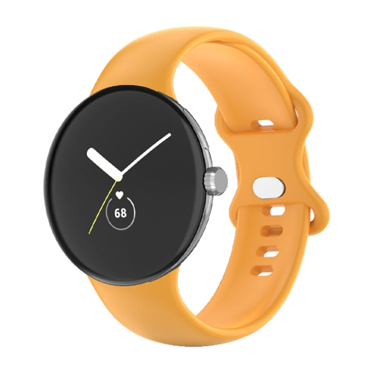 For Google Pixel Watch Single Color Silicone Watch Band Man