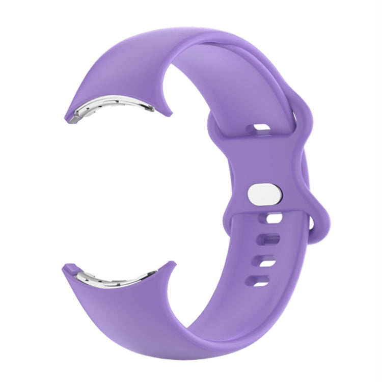 For Google Pixel Watch Single Color Silicone Watch Band Man