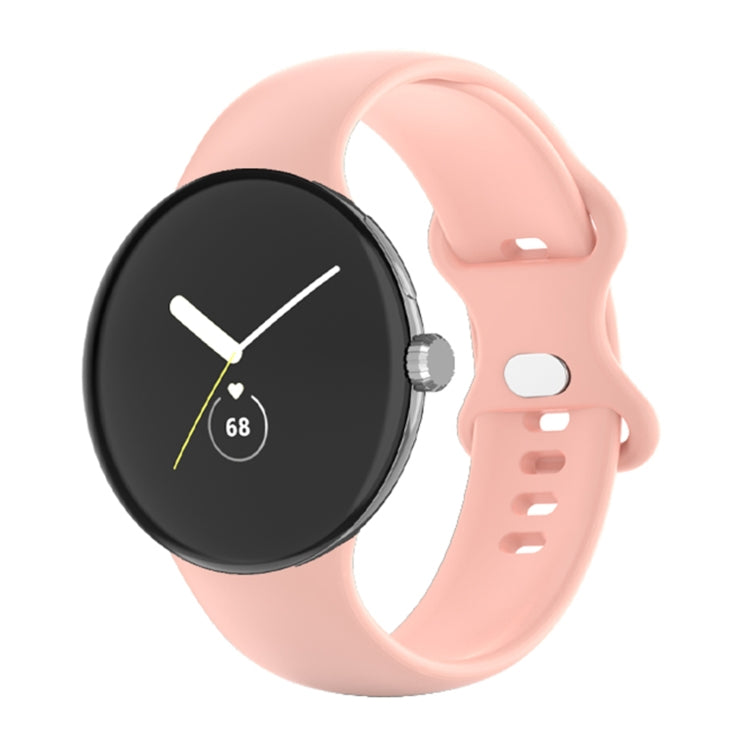 For Google Pixel Watch Single Color Silicone Watch Band Man