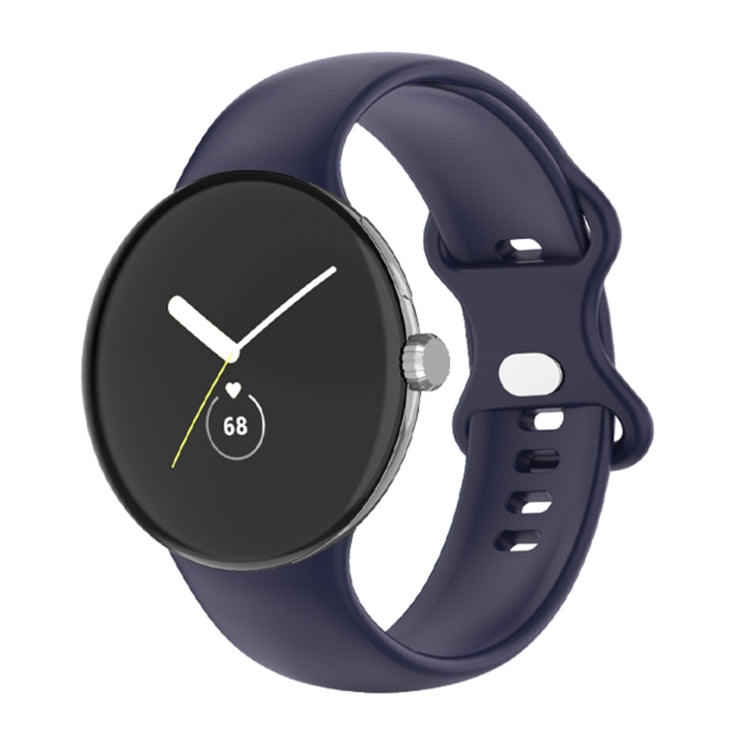 For Google Pixel Watch Single Color Silicone Watch Band Man