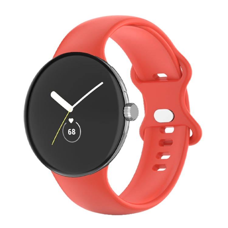 For Google Pixel Watch Single Color Silicone Watch Band Women