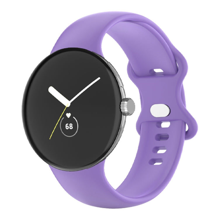 For Google Pixel Watch Single Color Silicone Watch Band Women