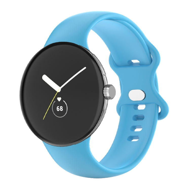 For Google Pixel Watch Single Color Silicone Watch Band Women