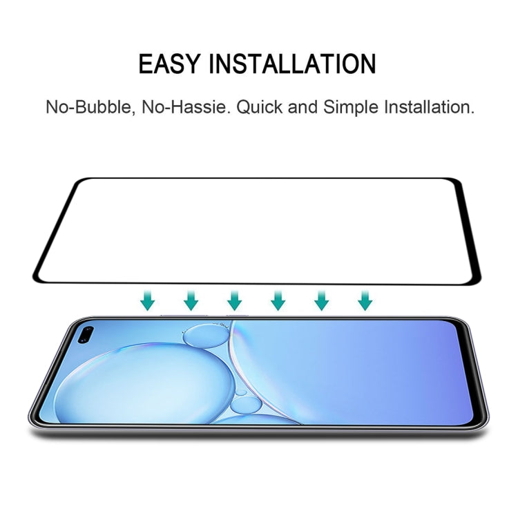 For Vivo V19 9H Surface Hardness 2.5D Full Glue Full Screen Tempered Glass Film
