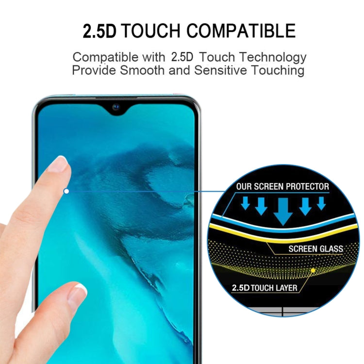 For Vivo Y11 2019 9H Surface Hardness 2.5D Full Glue Full Screen Tempered Glass Film