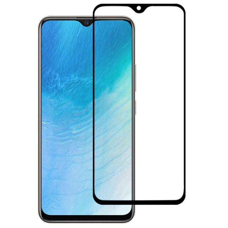 For Vivo Y19 9H Surface Hardness 2.5D Full Glue Full Screen Tempered Glass Film