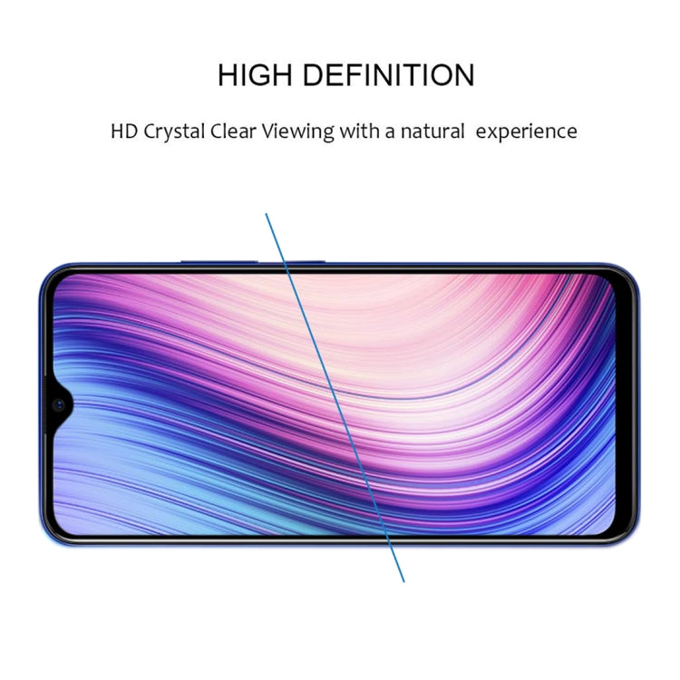 For Vivo Y5s 9H Surface Hardness 2.5D Full Glue Full Screen Tempered Glass Film