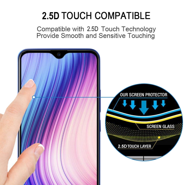 For Vivo Y5s 9H Surface Hardness 2.5D Full Glue Full Screen Tempered Glass Film
