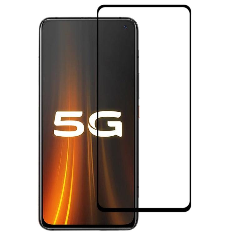 For Vivo IQOO 3 9H Surface Hardness 2.5D Full Glue Full Screen Tempered Glass Film