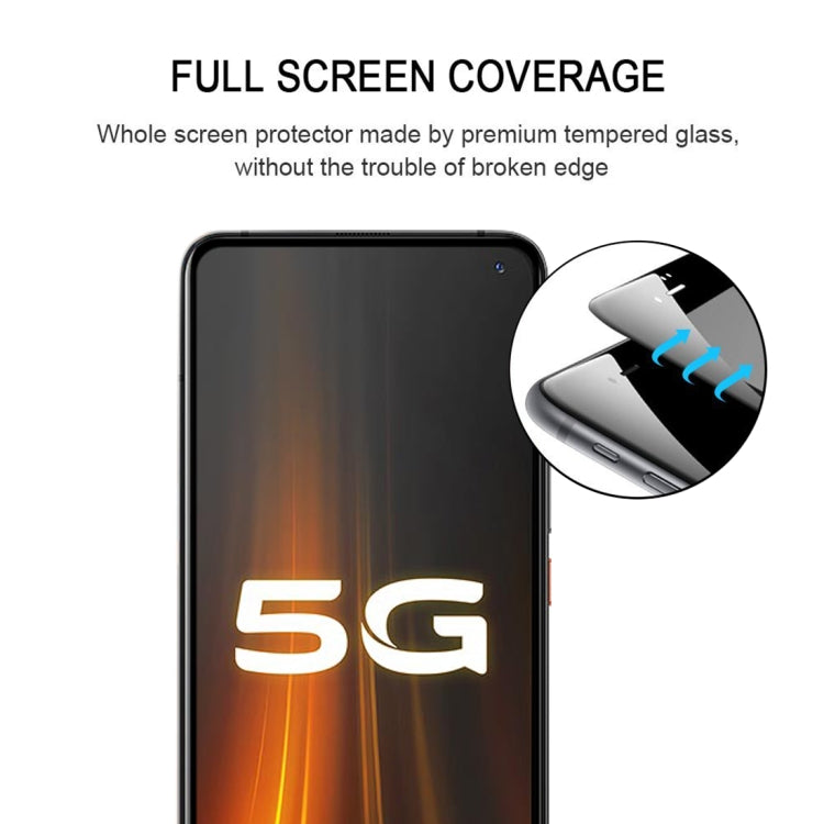 For Vivo IQOO 3 9H Surface Hardness 2.5D Full Glue Full Screen Tempered Glass Film
